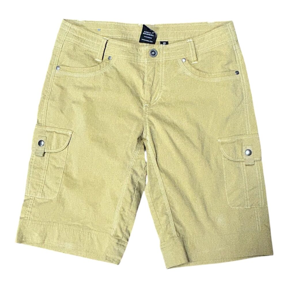 KUHL, Women's Splash Cargo Shorts, Mustard Yellow, Size 10, Used